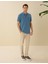 Erkek Koyu Mavi Regular Fit Basic Tişört 50291576-VR032 4