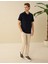 Erkek Lacivert Regular Fit Basic Tişört 50291576-VR033 4