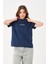 Kadın Just Strong Yazı Baskı Detaylı Rahat Kesim T-Shirt 4