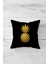 Gold Ananas Desenli Çift Tarafı Baskılı Gizli Fermuarlı Yastık Kılıfı Kırlent Koltuk Yastık Kılıfı 1