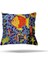 Mozaik Çiçek Kilim Etnik Desen Gizli Fermuarlı Yastık Kılıfı Kırlent Kılıfı Koltuk Yastık Kılıfı 3