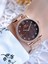 Rose Gold Renk 3 Atm Suya Dayanıklı Çelik Kordon Özel Tasarım Kadın Kol Saati BFL21286AWT-C6 1