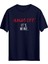 Hands Off Its Mine Baskılı Oversize Unisex Lacivert Tişört 1