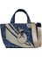 Kadın Vegan Mavi Medium Tote Bag - Warner Bros Marvin Tasarım 1