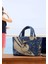 Kadın Vegan Mavi Medium Tote Bag - Warner Bros Marvin Tasarım 2