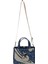 Kadın Vegan Mavi Medium Tote Bag - Warner Bros Marvin Tasarım 5