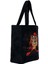 Kadın Vegan Siyah Large Tote Bag - Warner Bros Tasmanian Devil Tasarım 3