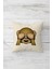 Gözü Kapalı Maymun Emoji Ve Güller Gizli Fermuarlı Kırlent Kılıfı Koltuk Yastık Kılıfı Takım(4adet) 1