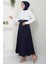 Kemerli Mevlana Etek Lacivert HM2370 3