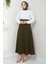Kemerli Mevlana Etek Haki HM2370 3