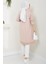 Çizgili Penye Tunik Camel HM2418 5