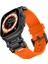 Watch Ultra Ultra 2 49MM Redclick KRD-101 Titanyum Metal Başlıklı Silikon Kordon 2