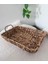 Dekoratif Kulplu Dikdörtgen Düzenleyici Sepet Tepsi 33X22 cm 3