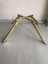 Metal, Dört Bacaklı 23 cm Gold Kaplama Berjer Ayağı (2 Adet) 2