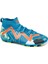 30226 Turkuaz - Turuncu Çoraplı Çim - Halı Saha Krampon Futbol Ayakkabısı 1