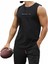 Özel Tasarım Brooklyn Baskılı %100 Pamuk Slim Fit Kolsuz Gym Sportwear Erkek T-Shırt 1