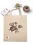 Baskılı Ham Bez Çanta Tote Bag Mavi Kaplumbağa Dokuma Saplı Omuz Çantas baskılı Canvas Çanta 1