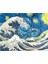 Kanagawa Dalgası ve Yıldızlı Geceler Sayılarla Boyama Seti 60X75 cm Tuvale Gerili 1