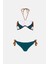 3414 Yeşil Straplez Bikini Takımı 3