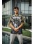 Baskılı Oversıze Kalıp Unısex Model T-Shirt 1