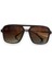 Kahverengi Degrage UV400 Unisex Güneş Gözlüğü 615276 4