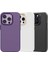 iPhone 14 Plus Uyumlu Kılıf Metal Kamera Çerçeveli Recci Glaze Serisi Kapak Siyah 4