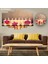 5 Parçalı Dekoratif Ahşap Duvar Tablosu ve Saati 60X124 cm 1