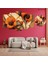 5 Parçalı Dekoratif Ahşap Duvar Tablosu ve Saati 60X124 cm 1