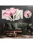5 Parçalı Dekoratif Ahşap Duvar Tablosu ve Saati 60X124 cm 1
