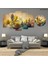 5 Parçalı Dekoratif Ahşap Duvar Tablosu ve Saati 60X124 cm 1