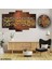 5 Parçalı Dekoratif Ahşap Duvar Tablosu ve Saati 60X124 cm 1