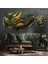 5 Parçalı Dekoratif Ahşap Duvar Tablosu ve Saati 60X124 cm 1