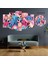 5 Parçalı Dekoratif Ahşap Duvar Tablosu ve Saati 60X124 cm 1