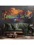 5 Parçalı Dekoratif Ahşap Duvar Tablosu ve Saati 60X124 cm 1
