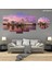 5 Parçalı Dekoratif Ahşap Duvar Tablosu ve Saati 60X124 cm 1