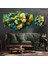5 Parçalı Dekoratif Ahşap Duvar Tablosu ve Saati 60X124 cm 1