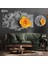 5 Parçalı Dekoratif Ahşap Duvar Tablosu ve Saati 60X124 cm 1