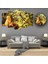 5 Parçalı Dekoratif Ahşap Duvar Tablosu ve Saati 60X124 cm 1