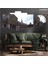 5 Parçalı Dekoratif Ahşap Duvar Tablosu ve Saati 60X124 cm 1