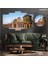 5 Parçalı Dekoratif Ahşap Duvar Tablosu ve Saati 60X124 cm 1