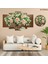 5 Parçalı Dekoratif Ahşap Duvar Tablosu ve Saati 60X124 cm 1