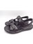 Büyük Numara Erkek Sandalet TRD186 Siyah 4