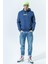 Air Sportswear Clup Hoodie Blue Standart Fit Kesim Lacivert Erkek Swatshrit 5