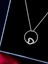 Alâ Silver Jewellery Kalpli Beyaz Taşlı Tasarım 925 Ayar Gümüş Kolye 1