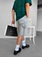 Baggy Fit Yıkamalı Jean Şort Buz Mavi 2