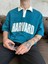 Harvard Polo Yaka Oversize T-Shirt-Mavi 2