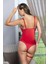 Saten Bacak Bantlı Çıtçıtlı Badi Kırmızı (MGP11490) 2