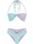 Colorblock Lurex Bikini Seti 4