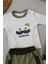 Gentleman Erkek Nakışlı Şapkalı Uzun Kollu Sweat 3lü Erkek Bebek Takımı Yeşil 2