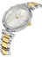 Davıd Guner Sarı Beyaz Kaplama Gümüş Kadran Kadın Kol Saati 2